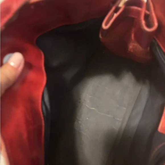 Dooney & Bourke Rich Red Leather Tote - Picture 3 of 5